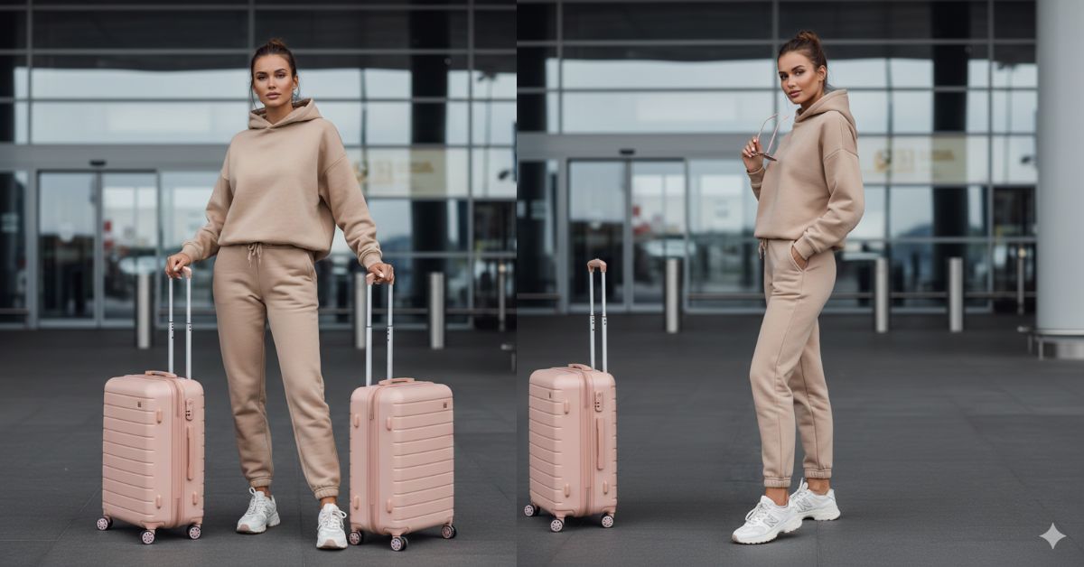 Airport Travel Influencer Look Ultra-Realistic
