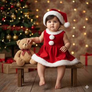 Baby Sitting on the Bench