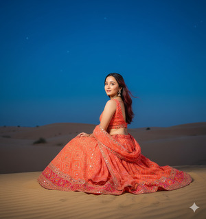 Back Turned with Head Tilt Pose 3