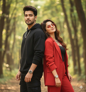 Back to Back Stylish Pose