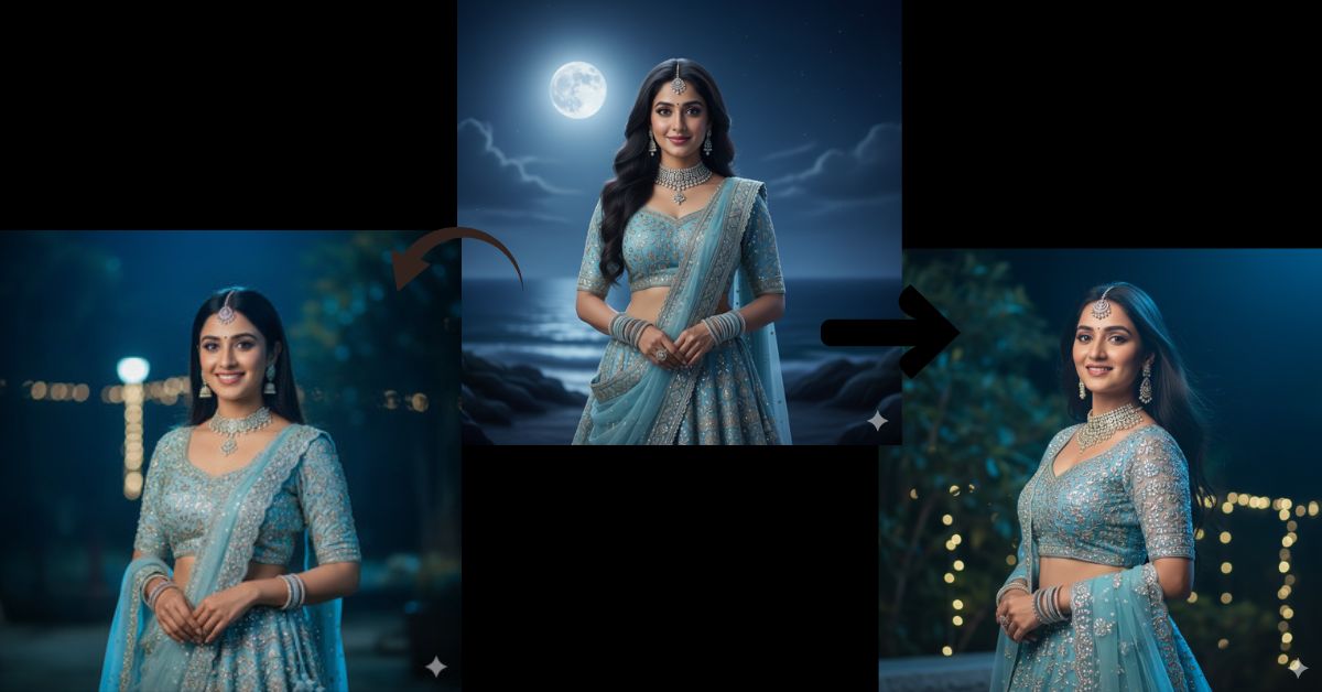 Bollywood Moonlight Lehenga Look