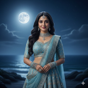 Bollywood Moonlight Lehenga Look