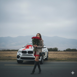 Bouquet Near Face Soft Head Tilt 1