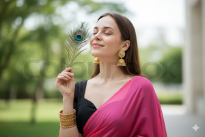 Chin Lifted Peace Pose