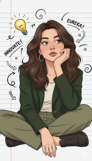 Chin on Hand Thinker Pose