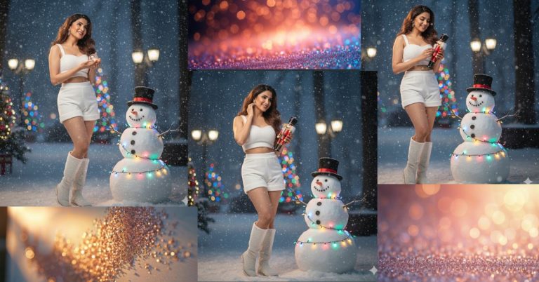 Christmas Fantasy Portrait Using