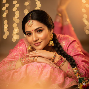 Cinematic Chikankari Portrait