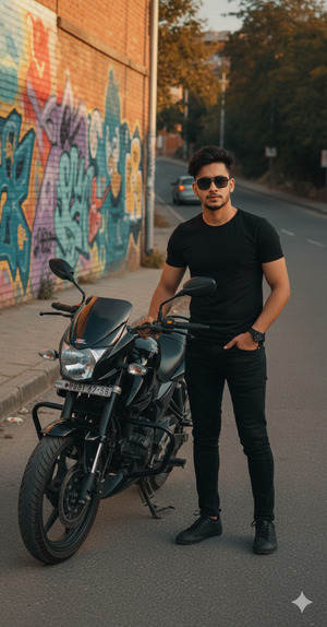 Cinematic Street Bike Portrait