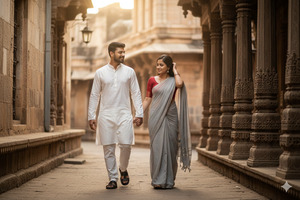 Cinematic Vintage Street Couple