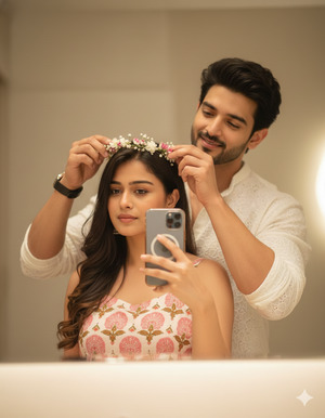 Close Protective Pose Romantic Warm