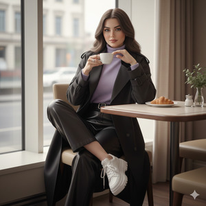 Coffee Cup Editorial Pose