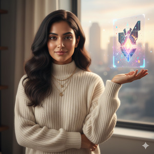 Confident Front Facing Creator Pose