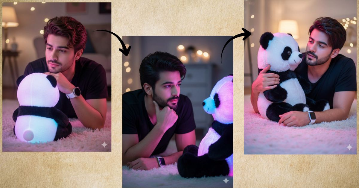 Cozy Panda Glow Portrait (Trending Dreamy Room Aesthetic)