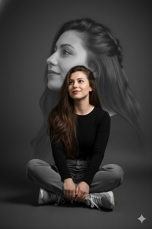 Cross Legged Sitting Soft Calm Mood