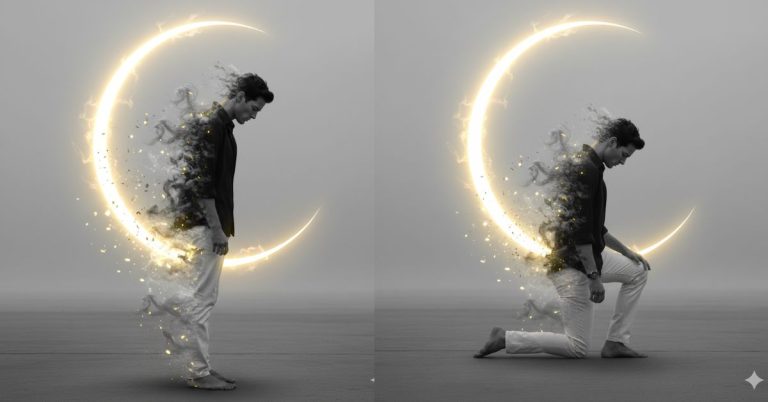 Dissolving Soul Cinematic Portrait