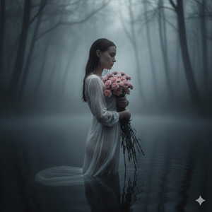 Dreamlike Water Portrait Trending Fine Art Style