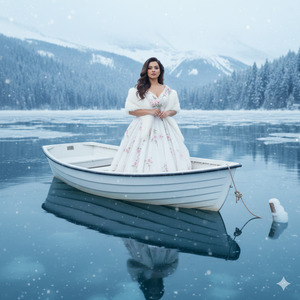 Elegant Side Gaze Seated