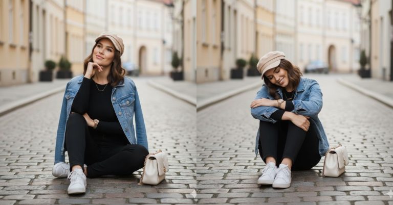 Elegant Urban Portrait (Trending Street Style Look)