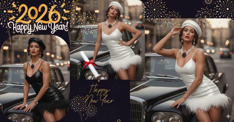 Elegant Vintage Car Photoshoot