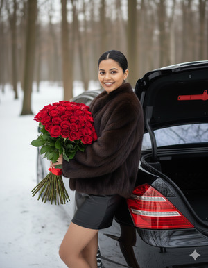 Elegant self hug lean