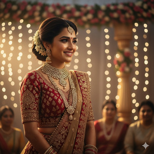 Emotional Wedding Moment Mothers Blessing Portrait