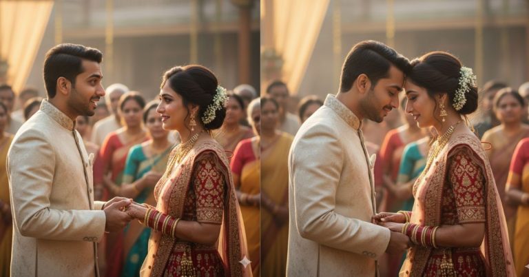 First Look Wedding Moment Without Poses