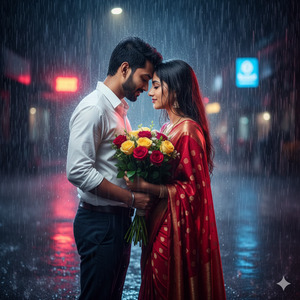 Forehead to Forehead Emotional Pose