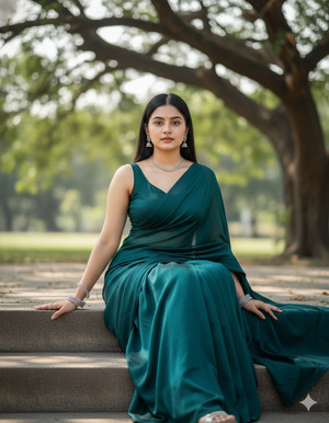 Front Seated Pose Hands Resting on Step