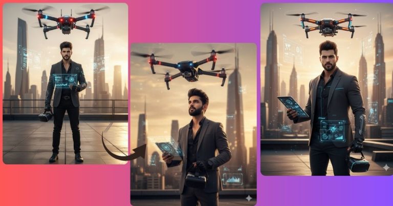 Futuristic Drone Tech Creator Look