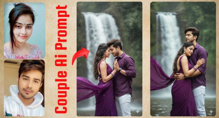 Google Gemini Prompt for Trending Pre-Wedding Waterfall Photoshoot
