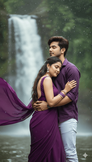 Google Gemini Prompt for Trending Pre Wedding Waterfall Photoshoot