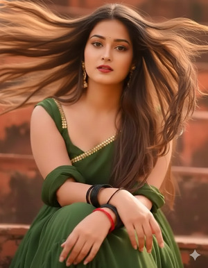 Hair Flow Motion Pose