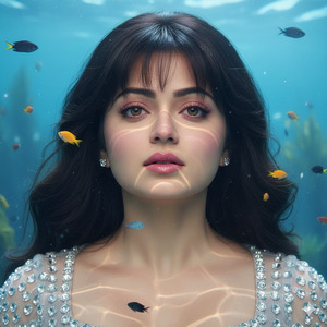 Hair Flowing Forward