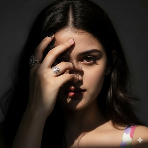 Hand Covering Half Face