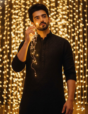 Hand Raised Fairy Lights Pose Dreamy Magical