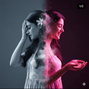 Hand on Forehead vs Open Arms