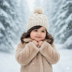 Hands Close to Face Cozy Innocent