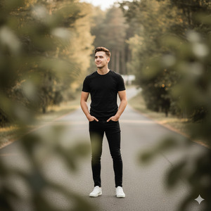 Hands in Pockets Relaxed Confidence 1