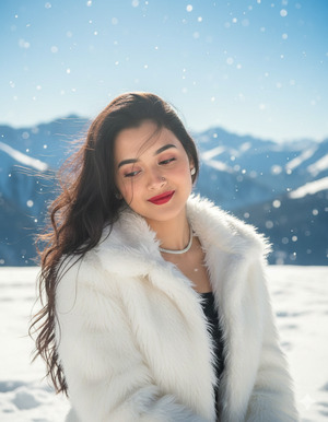 Head Slightly Tilted Looking Down Softly