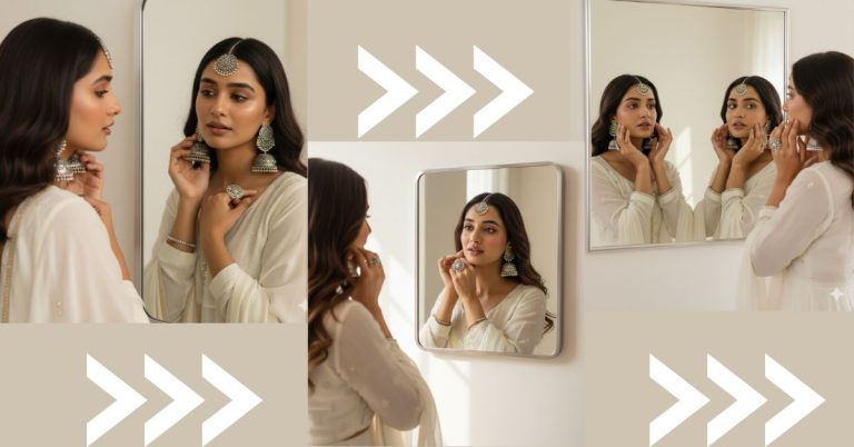 Indian Mirror Portrait