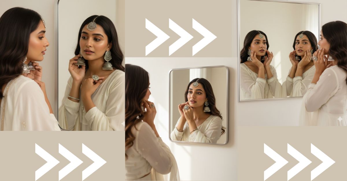 Indian Mirror Portrait