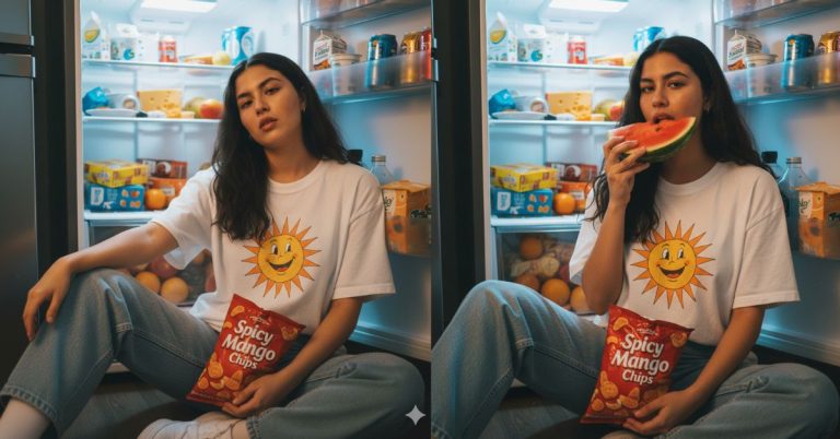 Indie Fridge Aesthetic Portrait