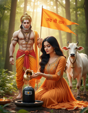 Kneeling Devotional Pose Deep Bhakti