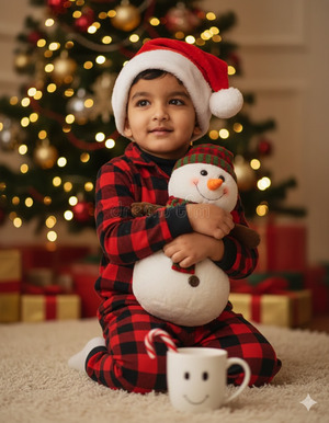 Kneeling Near the Tree Candid Look