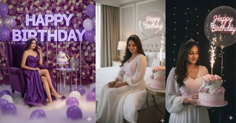 Lavender Birthday Room Portrait