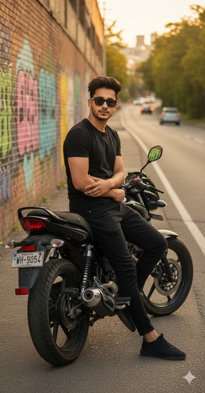 Leaning Against the Bike