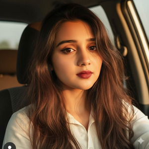 Leaning Back Soft Eye Contact with Camera