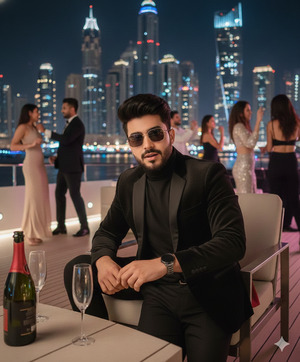 Leaning Forward with Elbows on Knees Power Confidence