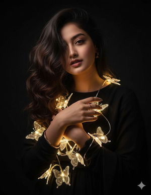 Lights Wrapped Around Hands