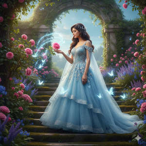 Looking Down at the Flowers